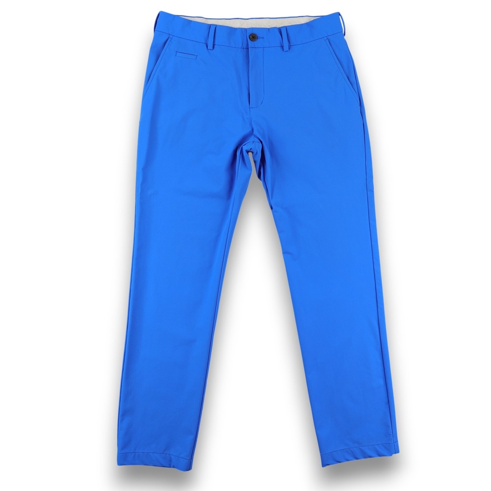 KJUS Ike Pants Mens 48S (Fits 32x30) Blue Technical Golf Trousers Performance